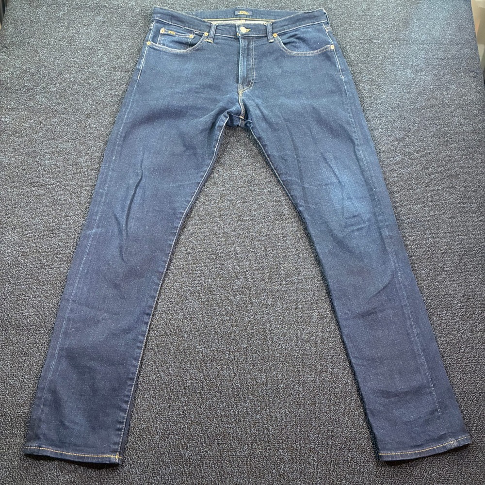 Polo Ralph Lauren Sullivan Slim Jeans Mens 34x34 Dark Wash Indigo Denim Stretch